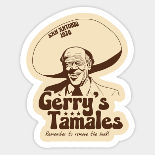 Vintage Gerry's Tamales // Funny President Gerald Ford San Antonio Tamale Sticker